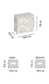 Wanddaemmung Endstein1/2 Kalkstein